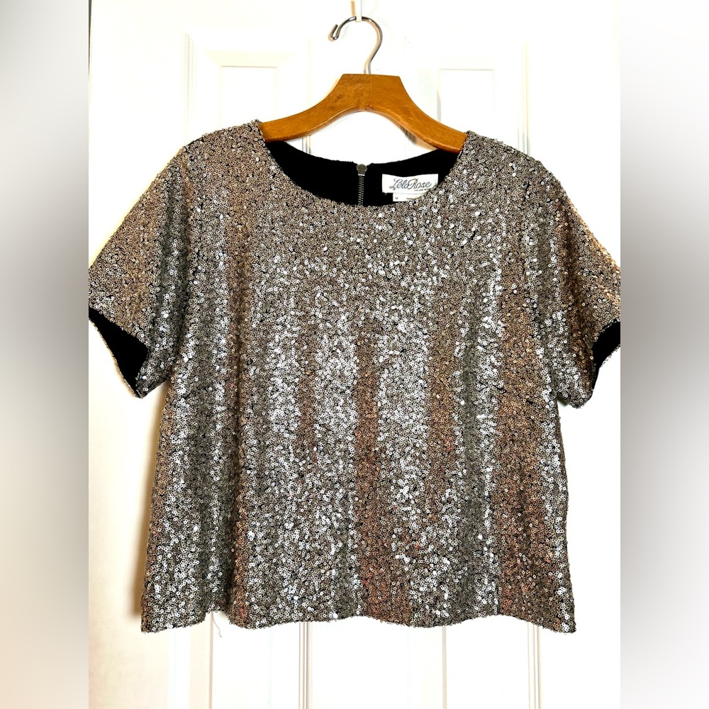 Lela Rose for Lane Bryant - Champagne Gold Sequins, Sz 12, NWT